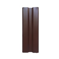 Евроштакетник МЕГАСТИЛ Standart М-образный узкий ПЭ 0,4, цвет Шоколад